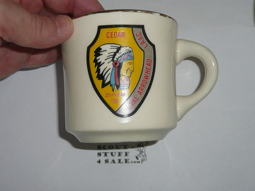 1976 Lake Arrowhead Scout Camp Cedar camp Mug, Los Angeles Area Council