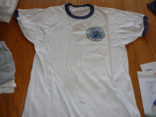 1980's Camp Emerald Bay Tee Shirt, Mens Large, Dirty with a few spots