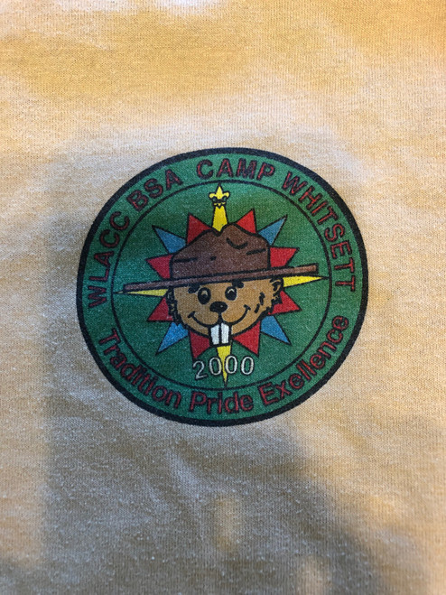 2000 Camp Whitsett Tee Shirt, Mens Small, Lite Use