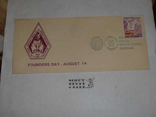 Order of the Arrow Conference (NOAC), 1996 Founders Day First Day cover #2