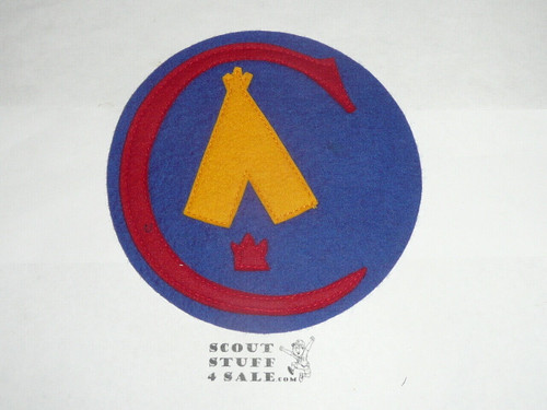 Felt Firecrafter Jacket Patch (original), 1950's - Boy Scout
