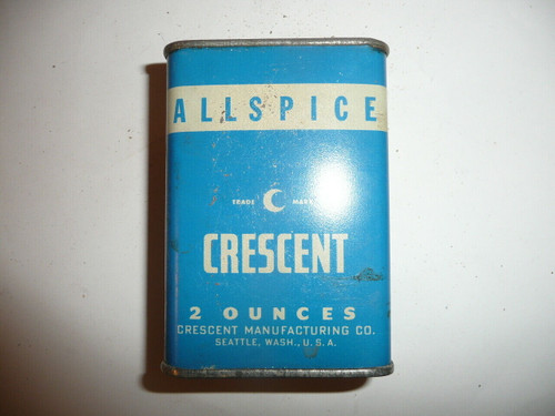 Vintage Spice Crescent Allspice Spice tin