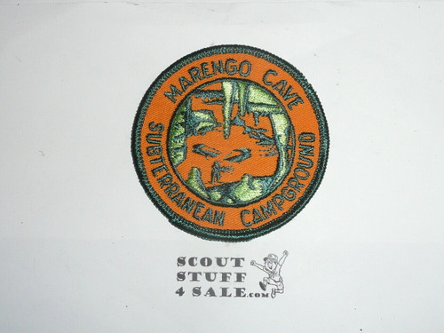 Vintage Marengo Cave Subterranean Campground Travel Souvenir Patch