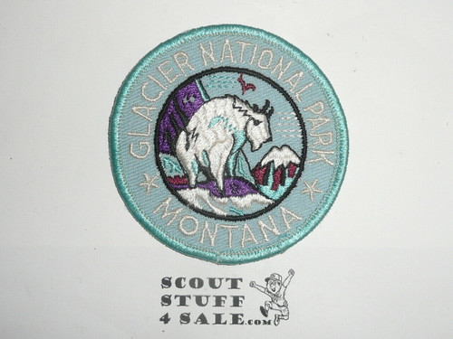 Vintage Glacier National Park MT Travel Souvenir Patch