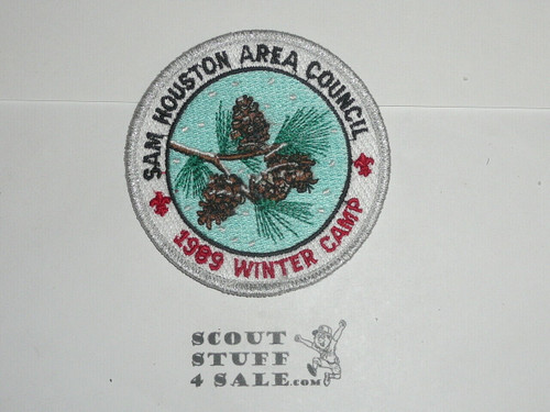 Winter Camp Patch, 1989, Sam Houston Area Council - Boy Scout