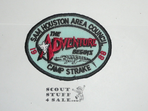 Camp Strake Patch, 1988, Sam Houston Area Council - Boy Scout