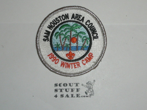Winter Camp Patch, 1990, Sam Houston Area Council - Boy Scout