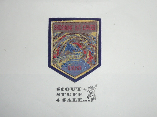 Vintage Shoshone Ice Caves ID Travel Souvenir Patch