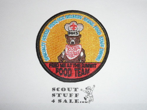 2013 National Jamboree Food Team STAFF Patch