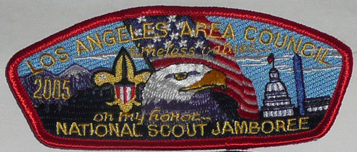 2005 National Jamboree JSP - Los Angeles Area Council, Red Bdr