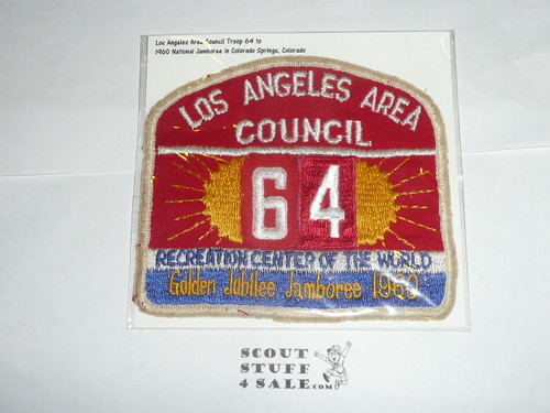 1960 National Jamboree JSP - Los Angeles Area Council, Troop 64, sewn