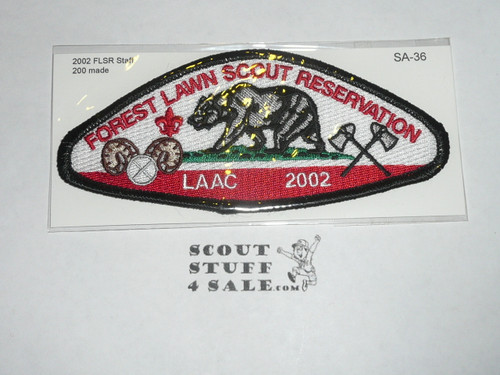 Los Angeles Area Council sa36 CSP - 2002 Forest Lawn Scout Reservation STAFF