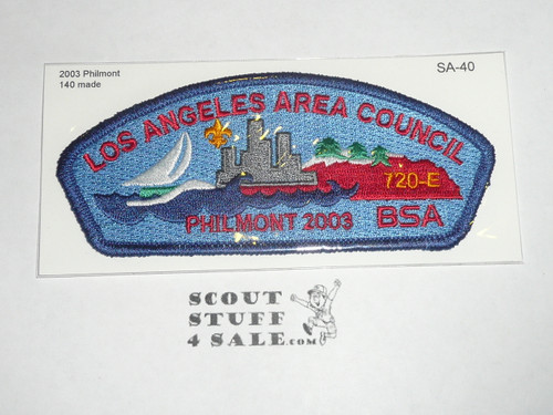 Los Angeles Area Council sa40 CSP - 2003 Philmont