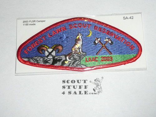 Los Angeles Area Council sa42 CSP - 2003 Forest Lawn Scout Reservation