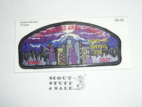 Los Angeles Area Council sa82 CSP - 2007 Siwinis TOR