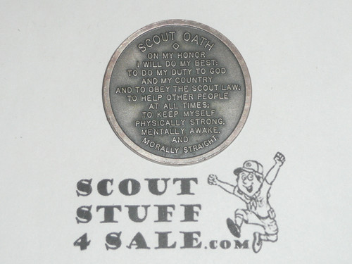 Boy Power Man Power Coin / Token, Boy Scout Oath on the back