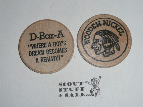 D-Bar-A Scout Camp, Boy Scout Wooden Nickel