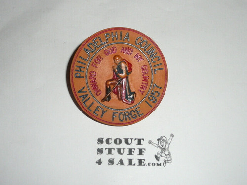 1957 National Jamboree Philadelphia Council Contingent NEAL Neckerchief Slide