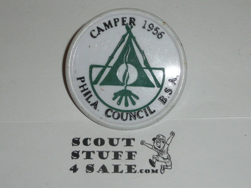 1956 Philadelphia Camper Neckerchief Slide, Boy Scout