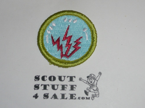 Radio - Type J - Fully Embroidered Merit Badge with Scout Stuff backing (2002-current)