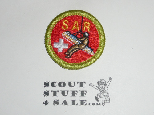 Search and Rescue - Type K - Fully Embroidered Merit Badge with 100th Anniv backing (2010)