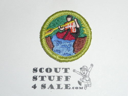 Whitewater (Green bdr) - Type K - Fully Embroidered Merit Badge with 100th Anniv backing (2010)