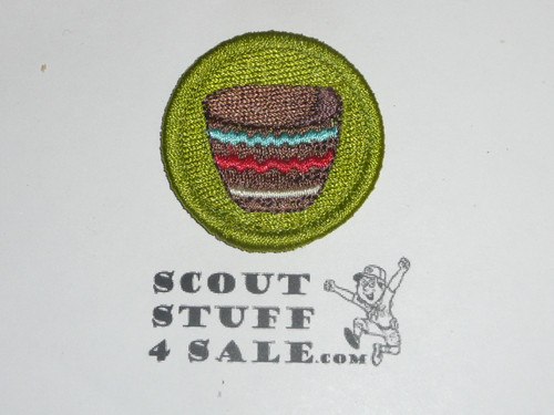 Basketry - Type J - Fully Embroidered Merit Badge with Scout Stuff backing (2002-current)