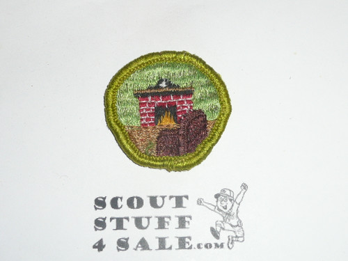 Citizenship in the Home - Type G - Fully Embroidered Cloth Back Merit Badge (1961-1971), sewn