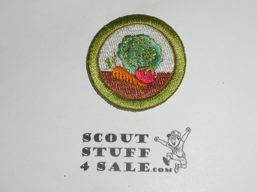 Gardening 42mm - Type I - Fully Embroidered Computer Designed Merit Badge (1993-1995)