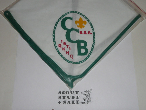 Camp Covered Bridge Neckerchief, Old Kentucky Home Council, 1971