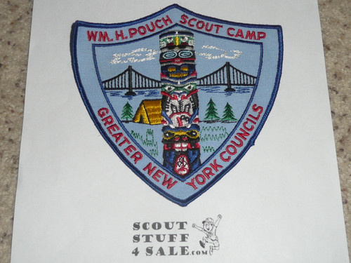 William H Pouch Scout Camp Jacket Patch, Greater New York Council
