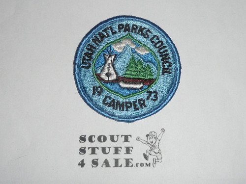 Utah National Parks Council 1973 Camper Patch