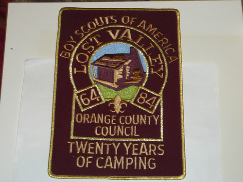 Lost Valley Scout Reservation 20th Anniversary 1984 Jacket Patch