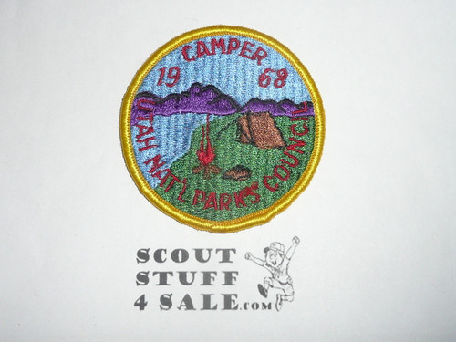 Utah National Parks Council 1968 Camper Patch