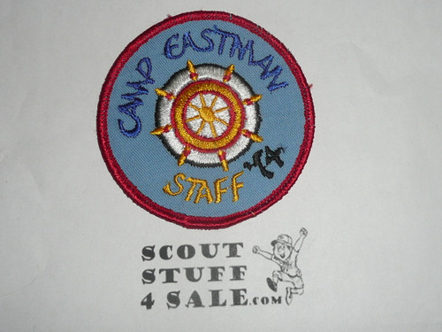 Camp Eastman STAFF Patch, Southeast Iowa Council, 1974