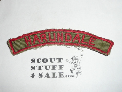 HARUNDALE Khaki and Red Community Strip, lite use