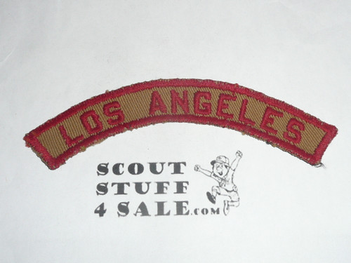 LOS ANGELES Tan and Red Community Strip, lite use