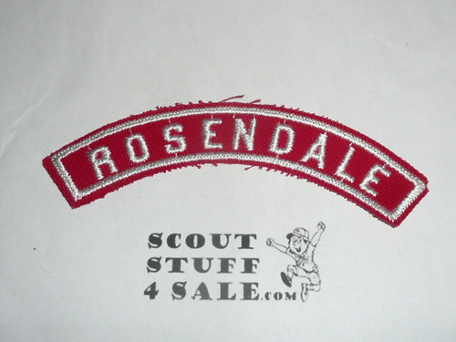 ROSENDALE Red and White Community Strip