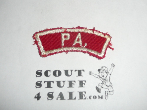 PA. Red and White State Strip, sewn