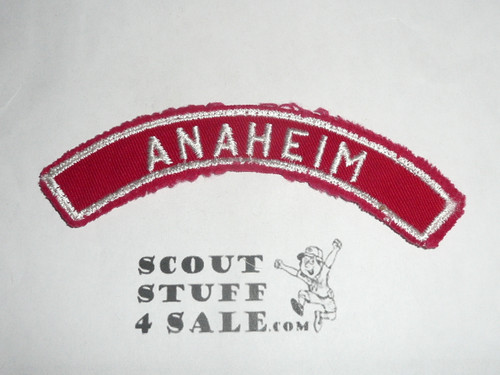 ANAHEIM Red and White Community Strip, sewn