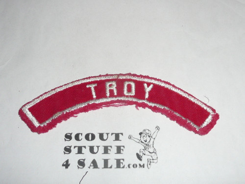 TROY Red and White Community Strip, sewn