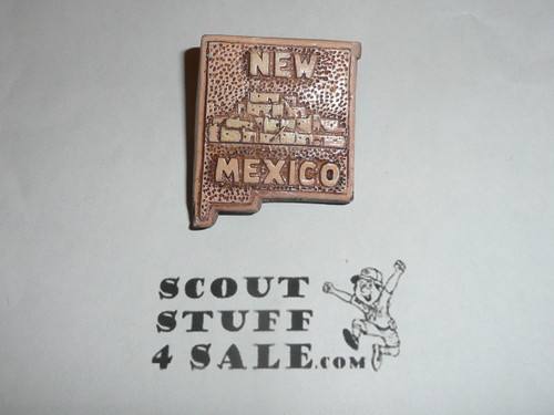 New Mexico Plaster Neckerchief Slide, Sold at Philmont