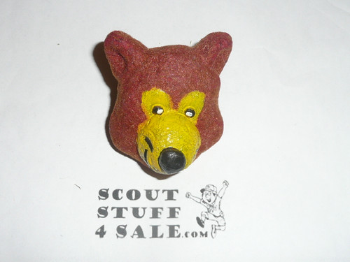 Camp Wolverton Bear Resin Neckerchief Slide