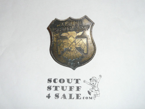 Alpine Scout Camp Metal Neckerchief Slide