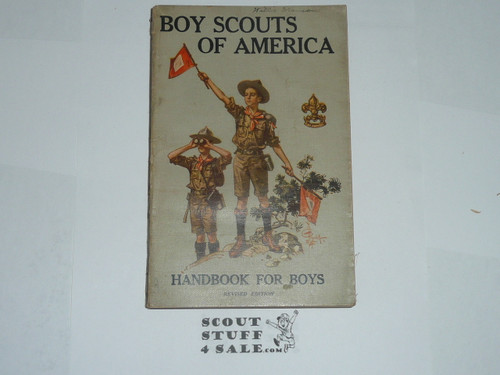 1914 Boy Scout Handbook, Second Edition, Tweleth Printing, minimal spine wear and cover wear, very nice condition