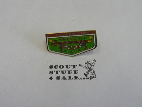 Wahissa O.A. Lodge #118 1986 NOAC Flap Pin - Scout