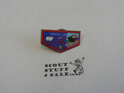 Tahosa O.A. Lodge #383 40th Anniversary Flap Pin - Scout