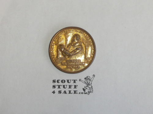 1952 Freedom Foundation Boy Scout George Washington Coin / Token, Gold finish