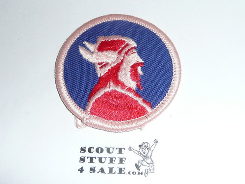 Viking Patrol Medallion, Twill with paper back, 1972-1989, lite use