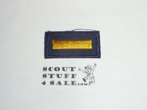 One Bar Cub Scout Position Patch, used